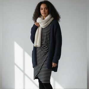 1901 Nordstrom Striped Sheath Dress Size 8 Preppy Office Holiday Workwear